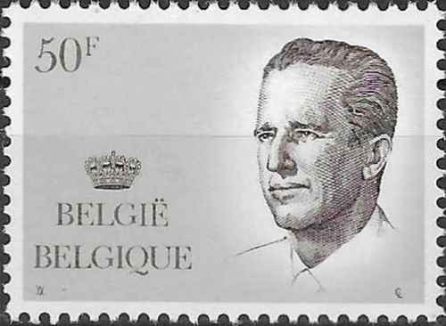 Timbre personnages baudouin - timbre, (baudouin