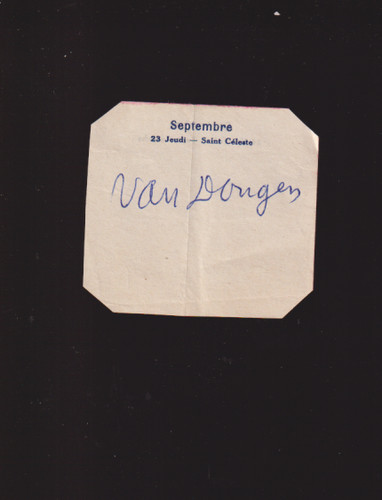 Rare signature autographe - autographe, du