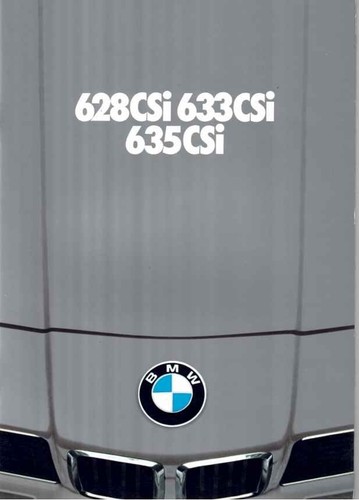 Catalogue brochure bmw 628 - bmw, csi