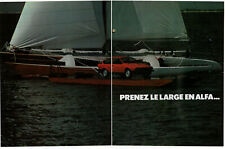 1982 ALFA ROMEO Gtv 6 vintage original 4-pages print article | Red car boat race
