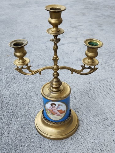 Ancien chandelier bronze - ancien,