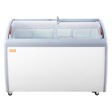 VEVOR Vitrine Réfrigérée À Crème Glacée Vitrine À Glaces Gelato Commerciale 362L