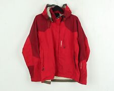 Didriksons Pluie Veste M Femme Ue 38 à Capuche Manteau US 8 Coupe-Vent Rouge
