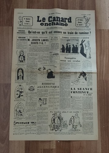 Canard enchainé 1752 du - canard,