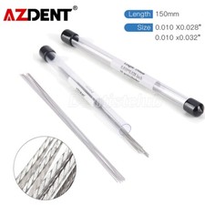 AZDENT Dental Orthodontic Lingual Retainer Wire Flat Straight Twist Wires