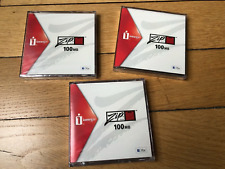 Lot of 3x Brand new ZIP 100 MB disks - For Iomega ZIP drive - New sealed !