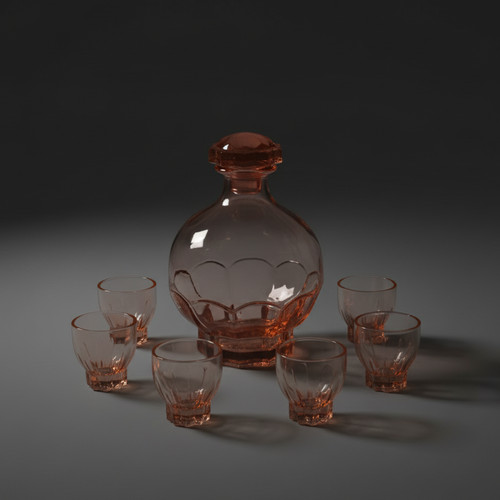 Service liqueur art déco - à,