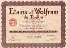 ?? F22 - TONKIN TINS AND TUNGSTEN