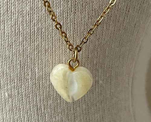 Petit collier pendentif coeur - petit,