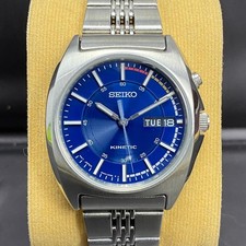 Rare Montre Seiko Kinetic Blue