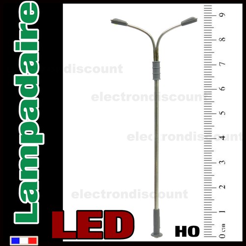 S302 lampadaire double - double, courbe