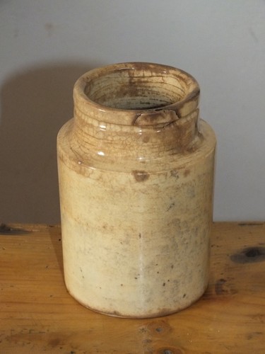 Ancien pot moutarde en - pot,