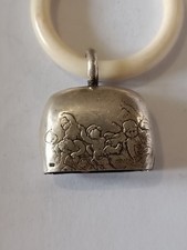 Collection Hochet Ancien Bébé Argent Poinçon Art nouveau/déco Berceau Chérubins