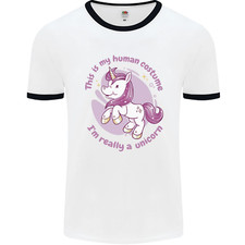 Ceci Est Mon Costume De Licorne Tenue Élégante T-Shirt Ringer Pour Hommes