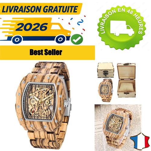 Montre automatique bois - en,