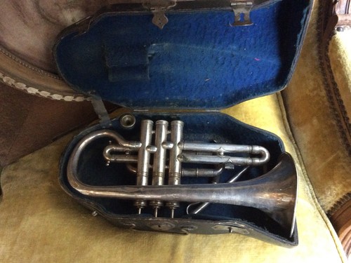 Trompette cornet ancien - cornet,