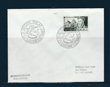 FRe  env.  expo philatélique  cor  lapin  92 la Garenne Colombes  1970 