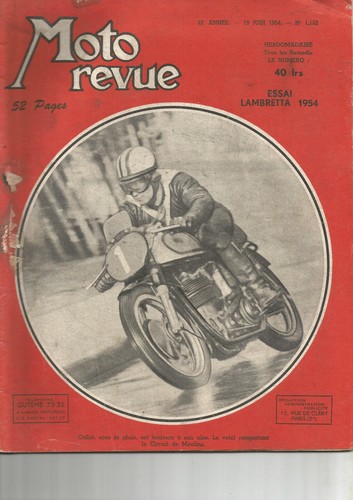 Moto revue 192 programme - revue, n°1.192