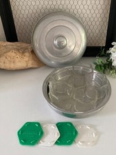 724⚜�� Antique Yalacta Pyrex Glass Yogurt Maker, Vintage Aluminum