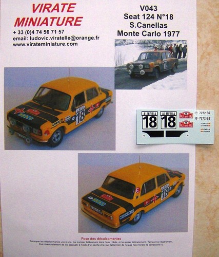 V043 seat 124d - 4°, rallye