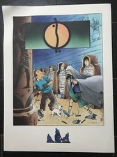 Pastiche AFFICHE poster Tintin