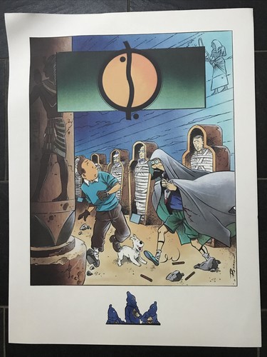 Pastiche affiche poster - affiche, tintin