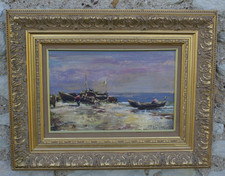 Les pecheurs Huile sur toile