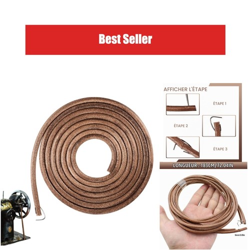 Courroie cuir pour machine - en,
