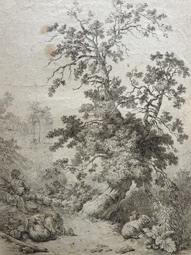 Berger paysage gravure jean - berger,