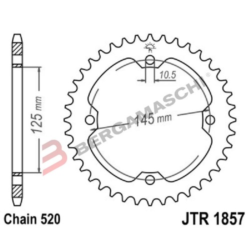 Couronne transmission moto - couronne,
