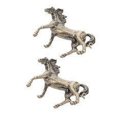  2 Pcs Figurine Chevaux