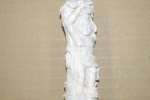 Sculpture bois cerf ange - de,