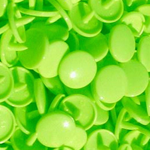 Boutons pressions ronds vert - boutons,