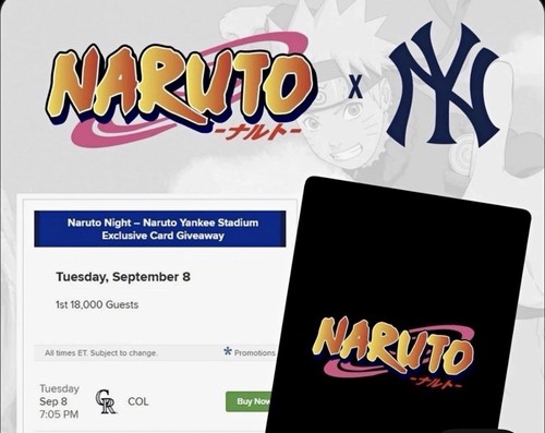 Presale naruto yankees tcg - presale,