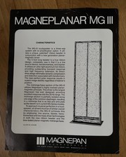 Magnepan Incorporated MG-III Vintage Print Ad