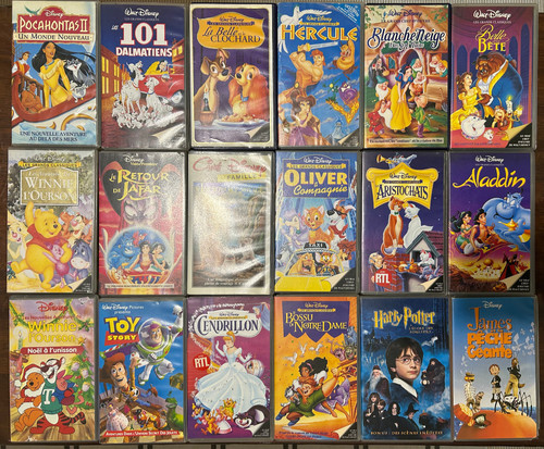 Lot cassettes vhs - lot, walt