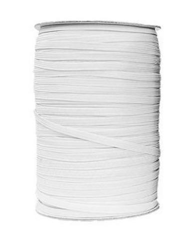 élastique blanc plat corde - blanc,