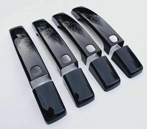 Poignées porte gloss black - poignées,