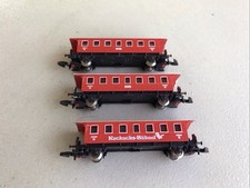 MARKLIN MINI CLUB Échelle Z : LOT 3 VOITURES VOYAGEURS