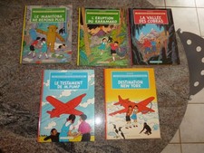 LOT DES 5 ALBUMS DE LA SERIE JO ZETTE ET JOCKO HERGE BON ETAT