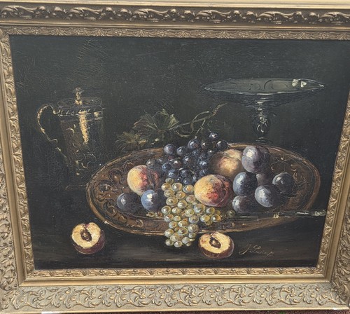Tableau ancien signé - , nature