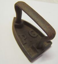 SMALL IRON ANTIQUE BRAND P.G 19th FOLK ART IRON