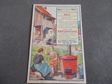 POSTCARD.FRANCE.ADVERTISING BOILER REX GALVANIZED.