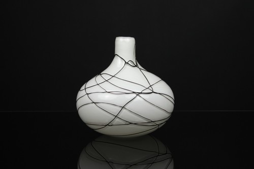 Vase italien verre - italien, soufflé