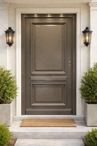 Porte entrée bois pleine - porte, d'entrée