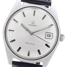 OMEGA Geneve 136.041 Date Cal.613 Silver Dial Hand Winding Men's Watch_902580