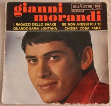 French EP Gianni Morandi : I Ragazzi dello shake +3  VG/VG++  1965