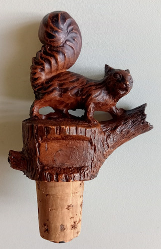 Old squirrel dispenser spout - old,