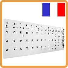 Stickers Autocollants AZERTY pour Touches de Clavier d’ordinateur Portable Blanc