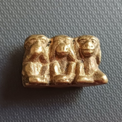 Singes sagesse bronze - singes,